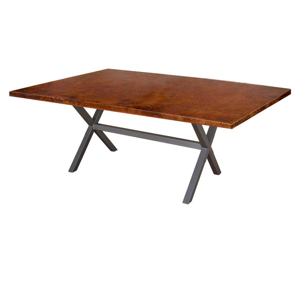 X Brace Rectangle Dining Table