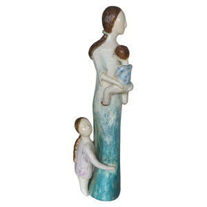 Turquoise Mom of 2 Sculpture